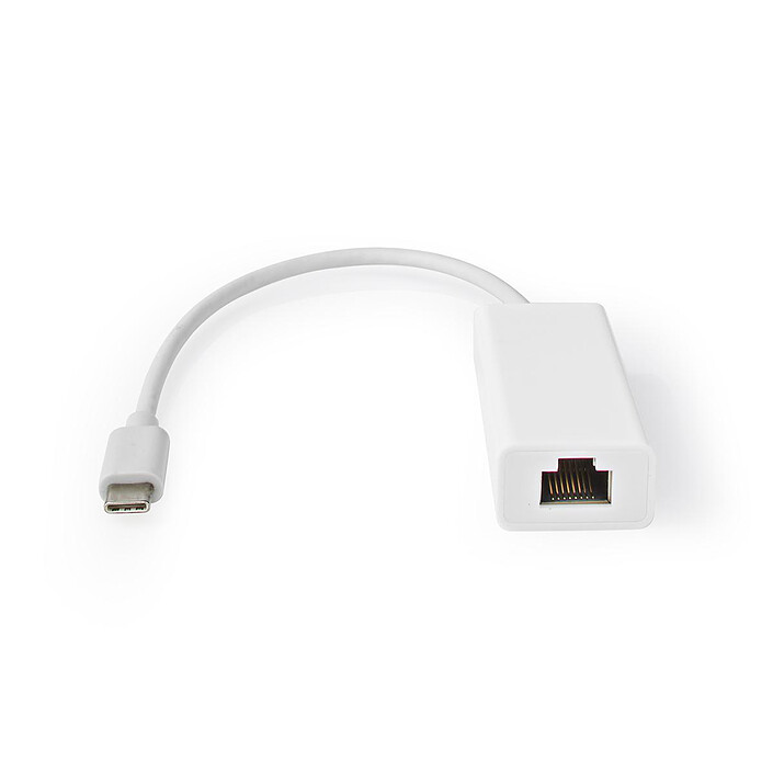 Nedis Adaptateur USB-C / Ethernet (M/F) - Blanc