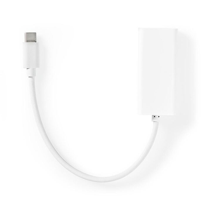 Avis Nedis Adaptateur USB-C / Ethernet (M/F) - Blanc