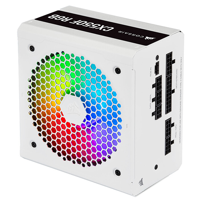 Avis Corsair CX550F RGB 80PLUS Bronze (Blanc)