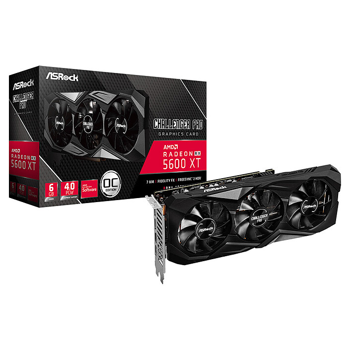 ASRock Radeon RX 5600 XT Challenger Pro 6G OC (GDDR6 14 Gbit/s)