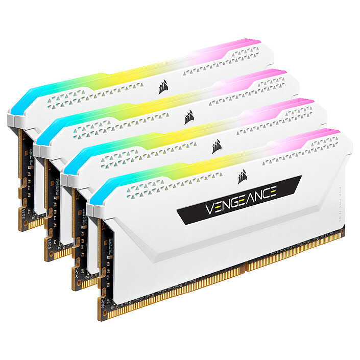 Corsair Vengeance RGB PRO SL Series 64GB (4x16GB) DDR4 3600MHz CL18 - White