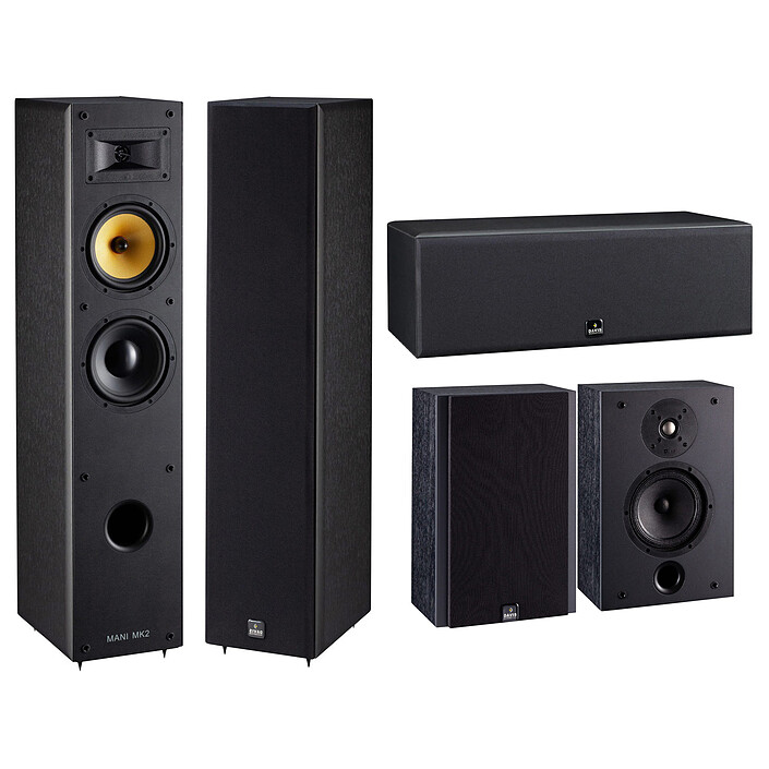 Davis Acoustics Pack Mani MK2 5.0 Frne Black