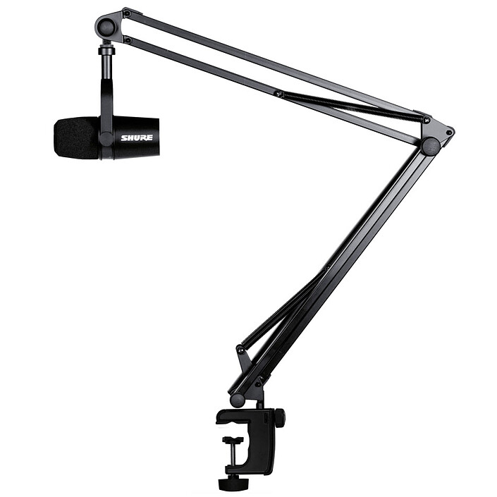 Shure MV7 Noir + Bras articulé