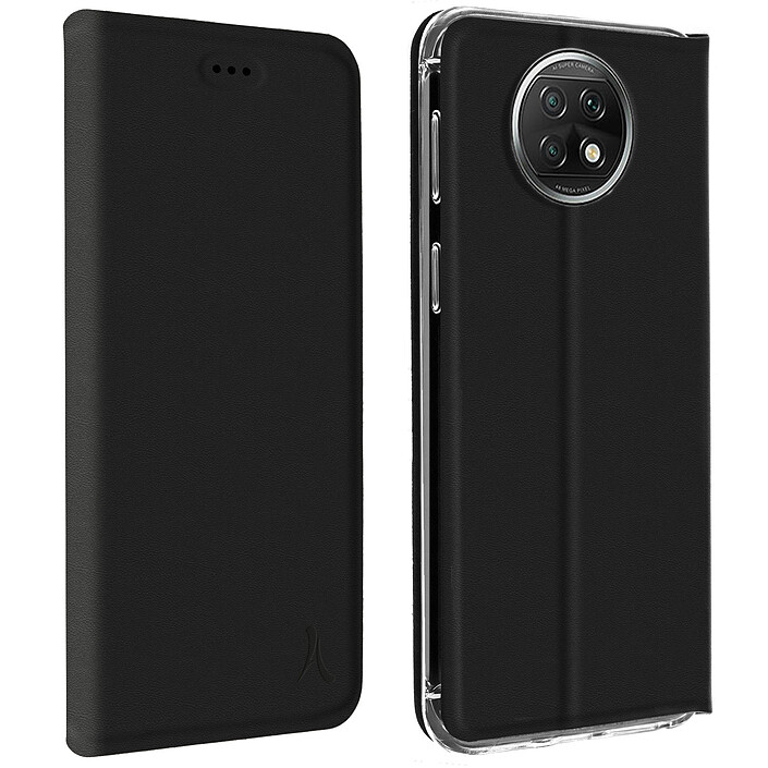 Akashi Etui Folio Porte Carte Noir Xiaomi Redmi Note 9T