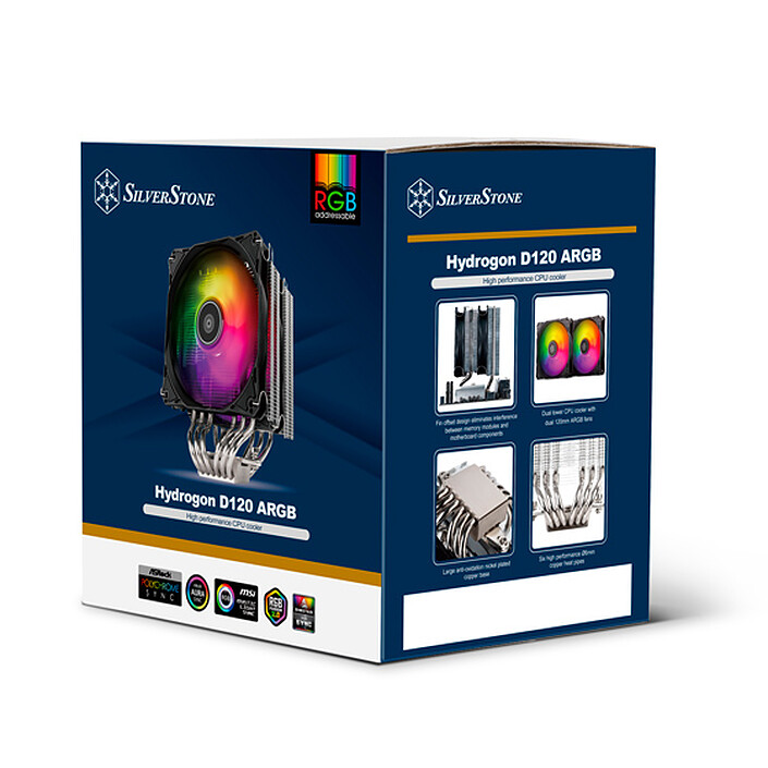 SilverStone Hydrogon D120 ARGB pas cher
