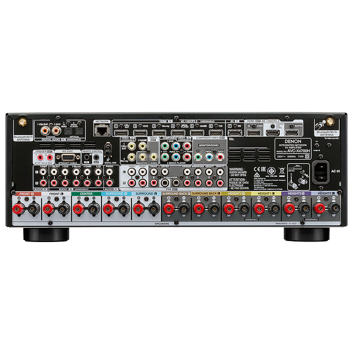 Avis Denon AVC-X4700H Noir + Cabasse Eole 4 Noir 7.1