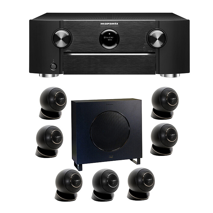 Marantz SR6015 Noir + Cabasse Eole 4 Noir 7.1