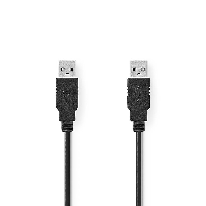 Nedis Cavo USB-A / USB-A - 2 m (Nero)