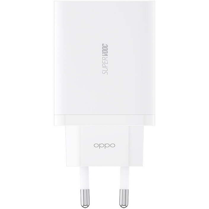 OPPO Mini Chargeur Maison GaN Super VOOC 2.0 65W Blanc