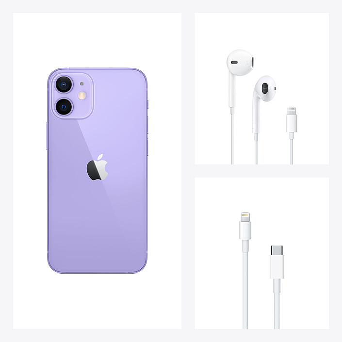 Apple iPhone 12 mini 256 Go Mauve (MJQH3F/A) · Reconditionné pas cher