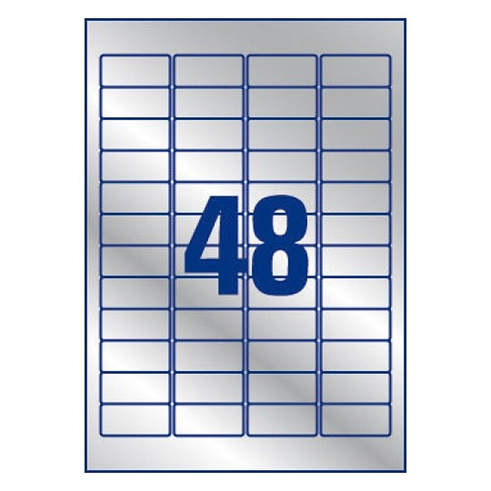  Avery Heavy Duty Metallic Labels 21.2 x 45.7 mm