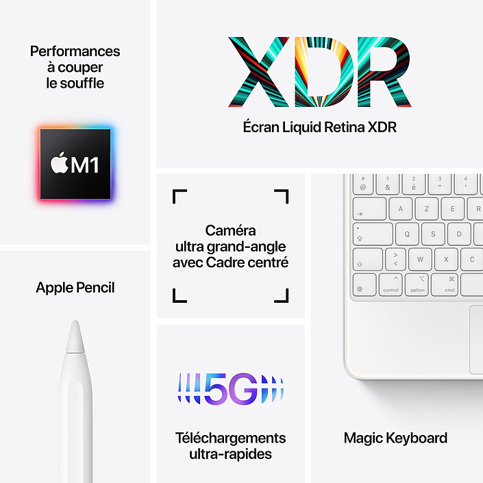 Acheter Apple iPad Pro (2021) 12.9 pouces 512 Go Wi-Fi + Cellular Argent