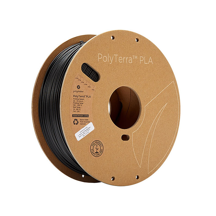 Polymaker PolyTerra 1.75 mm 1 Kg - Noir Charbon