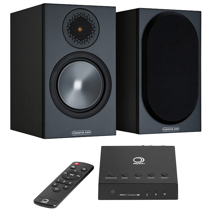 Elipson Connect 250 + Monitor Audio Bronze 50 Black