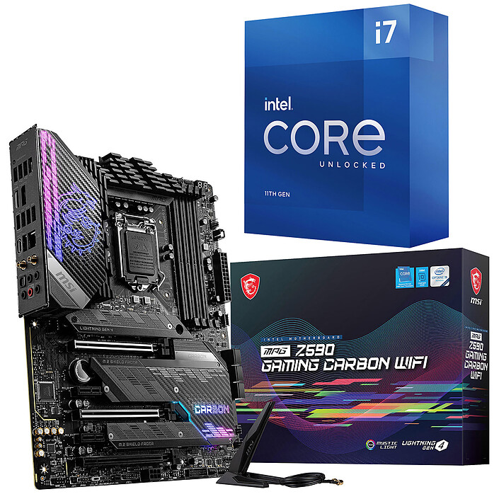MSI MPG Z590 GAMING CARBON WIFI Core i7K PC Upgrade Bundle