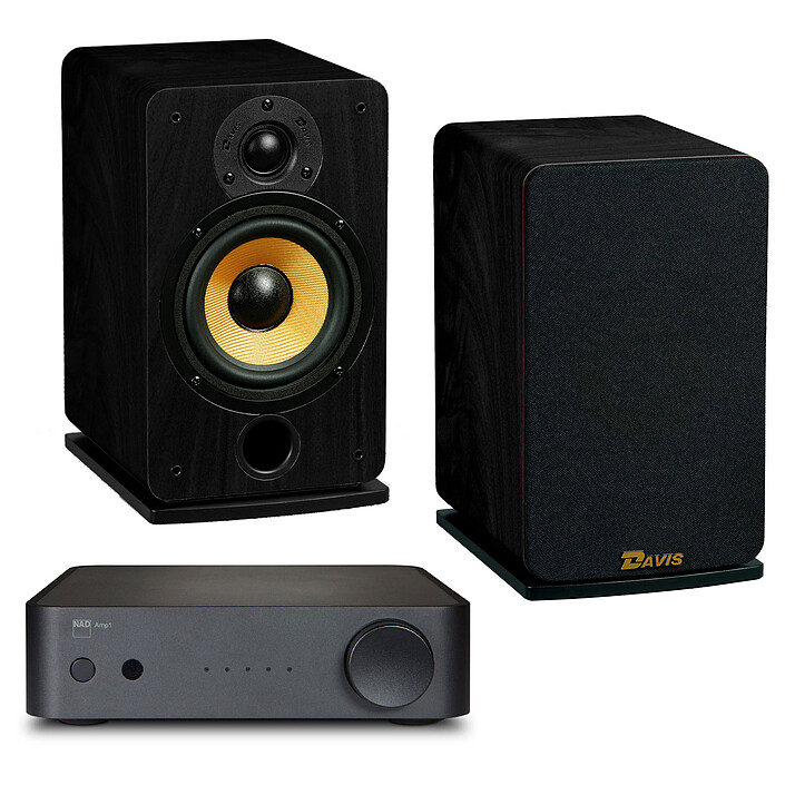 NAD AMP1 + Davis Acoustics Eva Frêne Noir