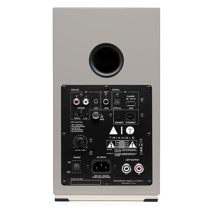 cheap Triangle Vinyl Turntable Black + AIO TWIN Grey Linen