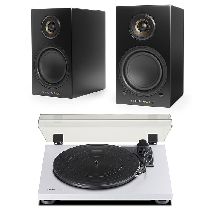 Teac TN-180BT-A3 Blanc + Triangle Elara LN01A Noir mat