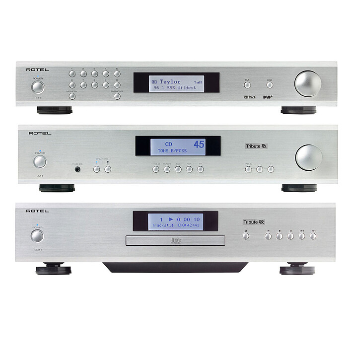Rotel A11 Tribute + CD11 Tribute + T11 Silver