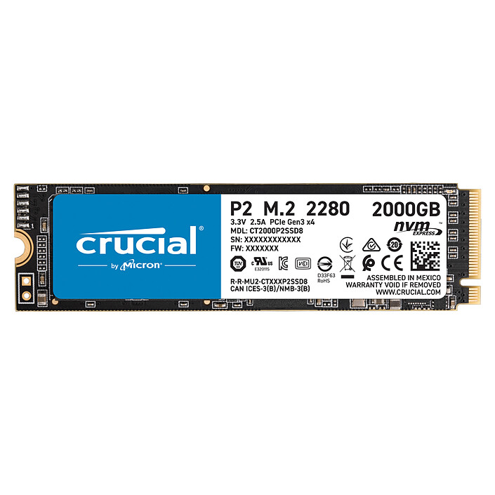 Crucial P2 M.2 PCIe NVMe 2TB