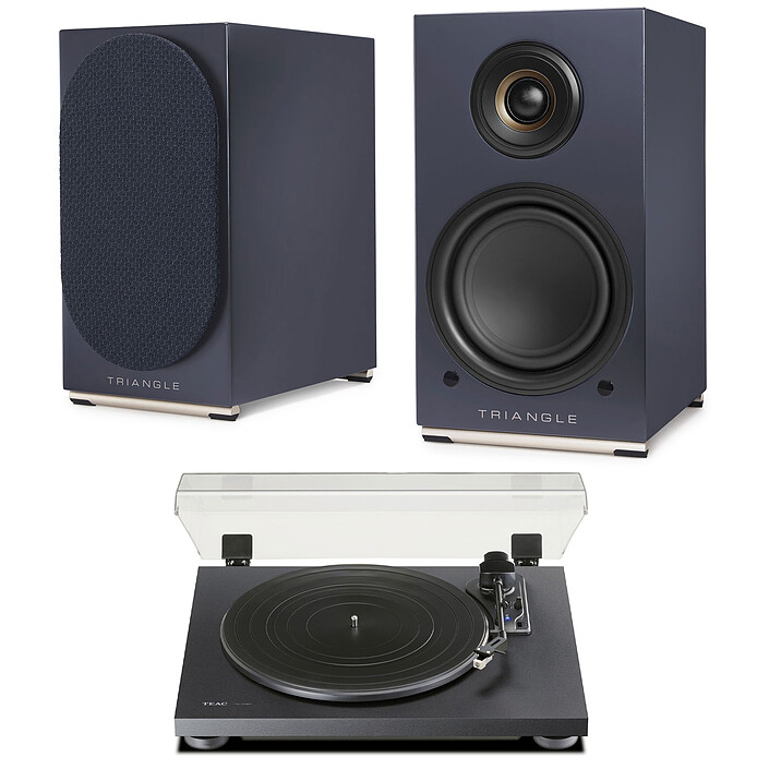 Teac TN-180BT-A3 Black + AIO TWIN Triangle Abyss Blue
