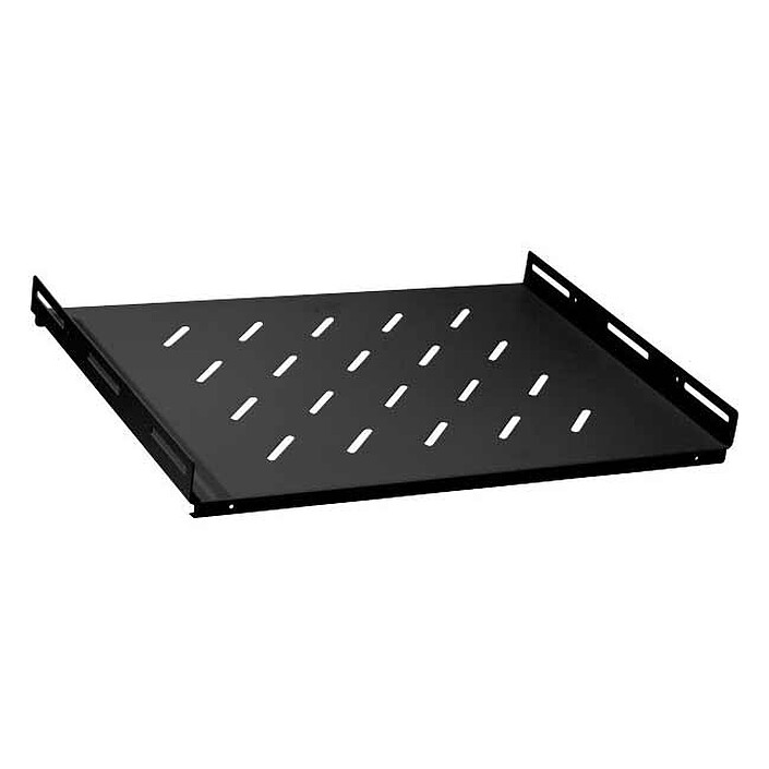 Dexlan Etagère fixe 19'' profondeur 350 mm ajustable - Noir