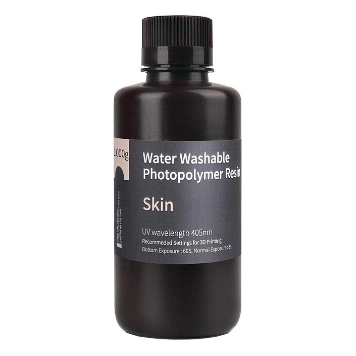 Elegoo Résine LCD Photopolymère lavable à l'eau (1000 g) - Beige