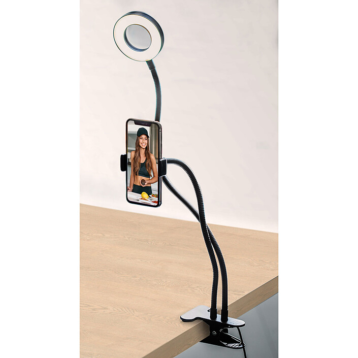 BIGBEN Vlogging Kit Pince Fixation + LED Light S pas cher