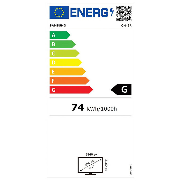 Samsung 43" LED - QM43R (2021) pas cher