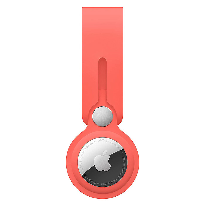 Apple Lanière en cuir AirTag Rose Agrume