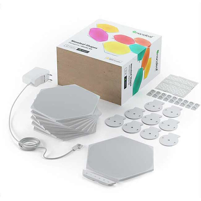 Starter Kit di forme esagonali Nanoleaf Shapes (9 pezzi) economico
