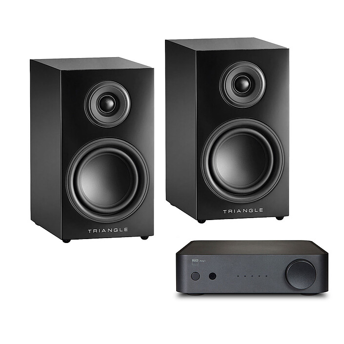 NAD AMP1 + Elara LN01 Triangle Black lacquer