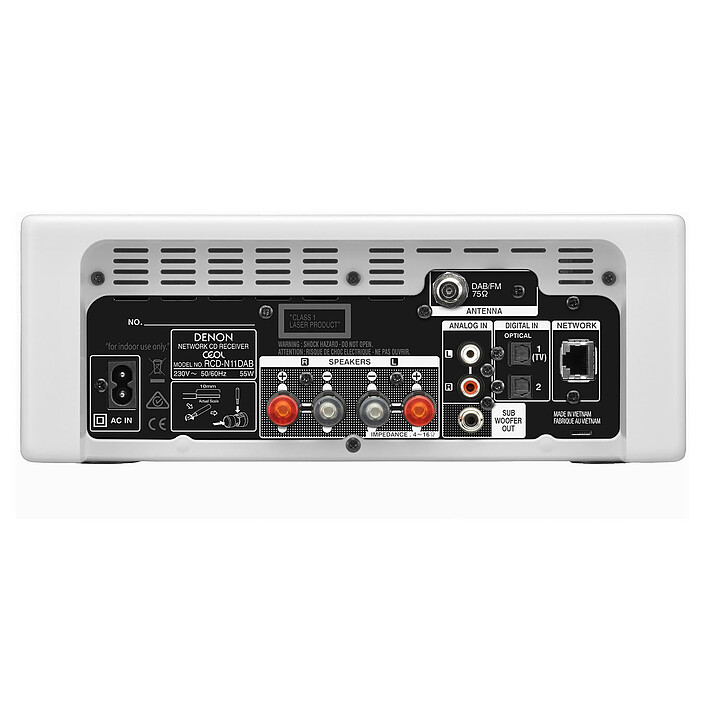 Buy Denon RCD-N11DAB White + Elara LN01 Triangle White Lacquer