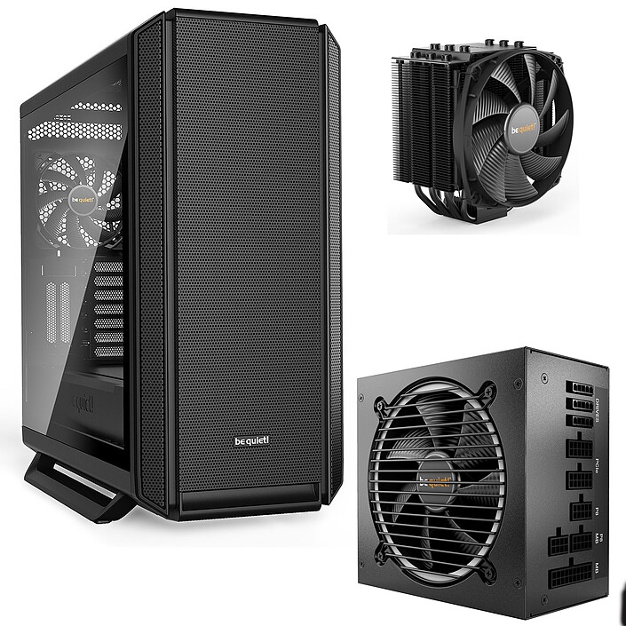 be quiet! Silent Base 802 Window (Noir) + PPure Power 11 FM 750W 80PLUS Gold  + Dark Rock 4