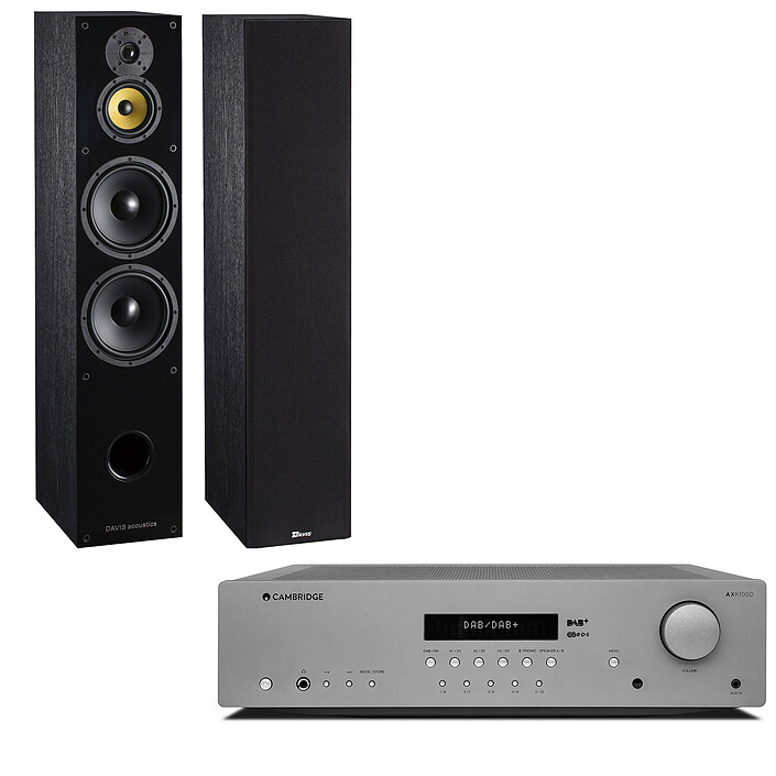 Cambridge Audio AX R100D + Davis Acoustics Balthus 90 Frêne Noir