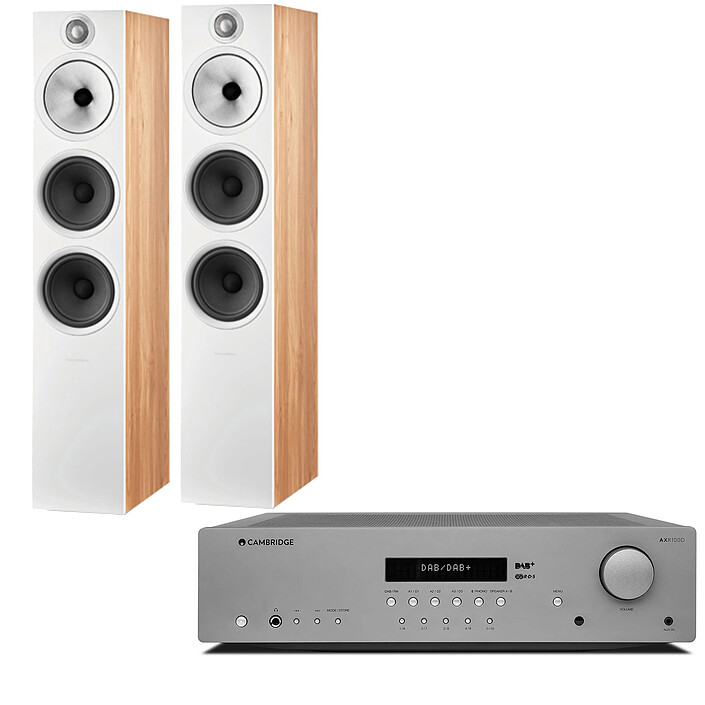Cambridge Audio AX R100D + B&W 603 S2 Chêne Anniversary Edition