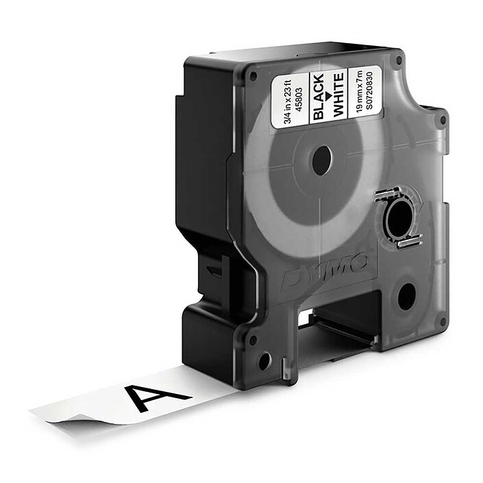 DYMO D1 Standard Tape black on white 19 mm x 7 m