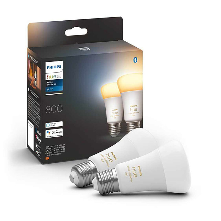 Opiniones sobre Philips Hue White Ambiance E27 A60 Bluetooth x 2
