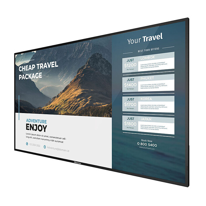 Commercial signage display