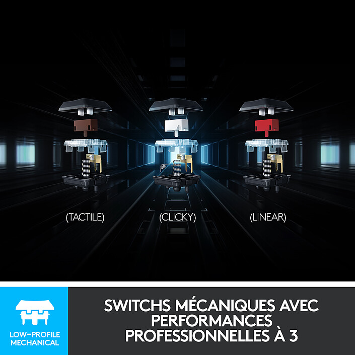 Acheter Logitech G G915 Lightspeed Carbone (Tactile Version)