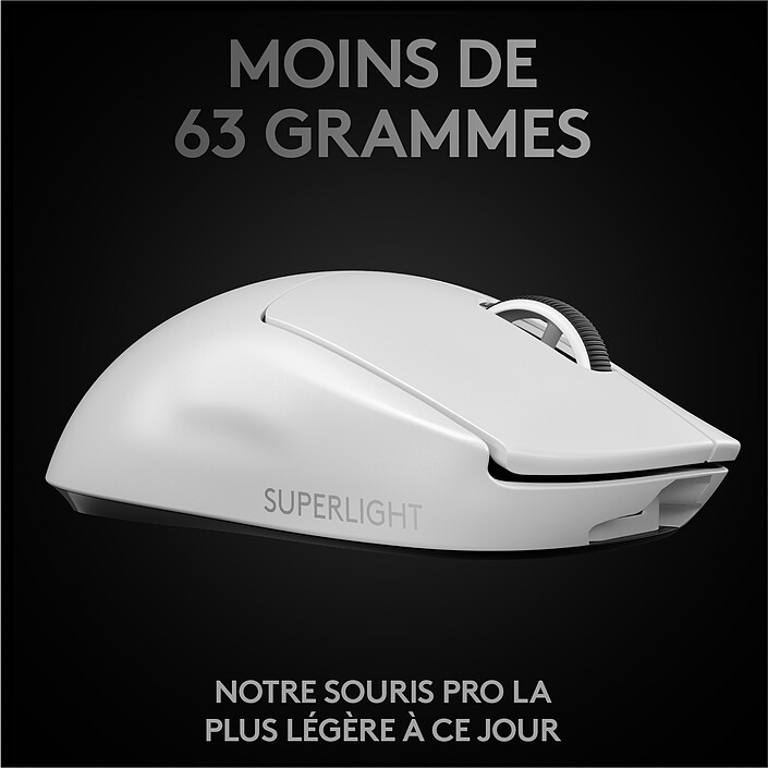 Avis Logitech G Wireless Gaming Pro X Superlight (Blanc)