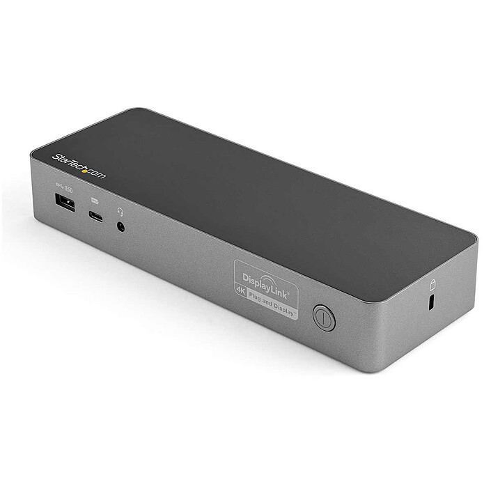StarTech.com Station d'accueil DisplayPort/HDMI double affichage 4K 60 Hz pour PC portable USB-C/A