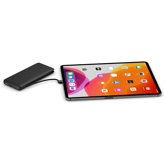 Avis Belkin Batterie externe 10K avec câbles intégrés lightning et USB-C (Noir)