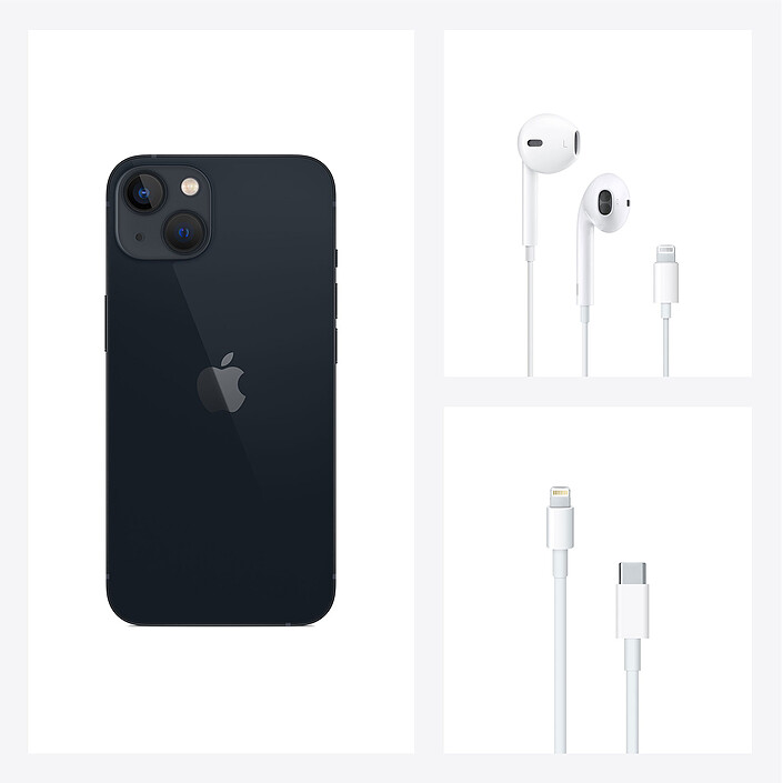 Apple iPhone 13 256 Go Minuit · Reconditionné pas cher