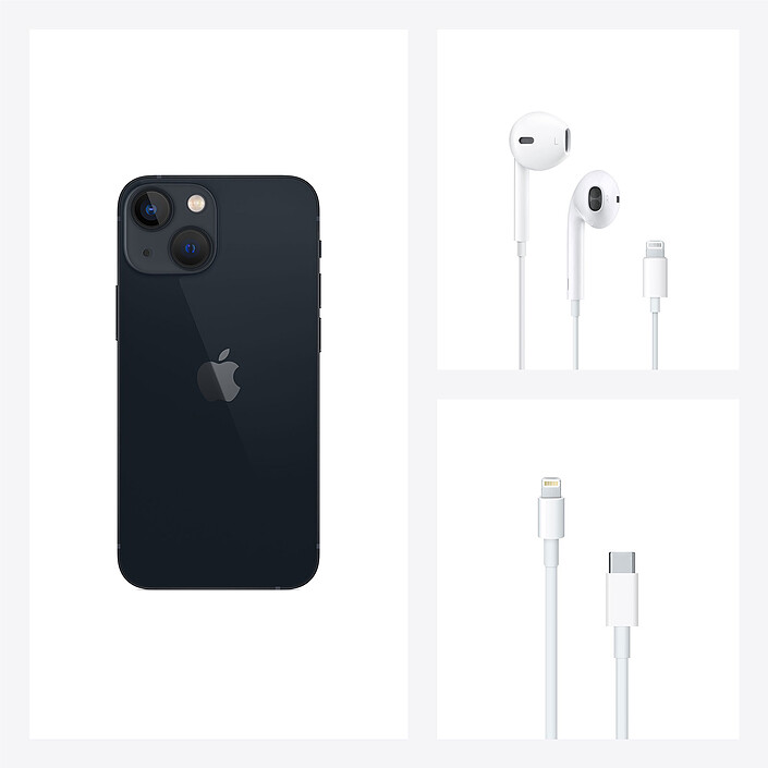 Apple iPhone 13 mini 128 Go Minuit (MLK03F/A) · Reconditionné pas cher