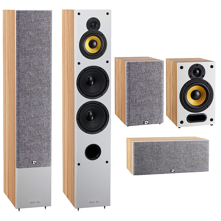 Davis Acoustics Pack Mia 90 5.0 Chêne clair