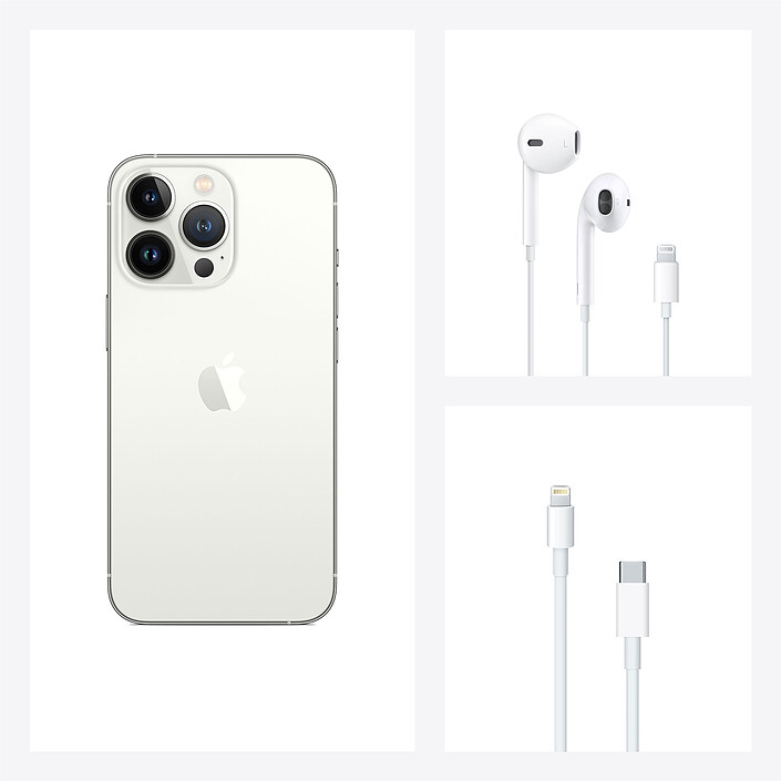 Apple iPhone 13 Pro 256 Go Argent (MLVF3F/A) pas cher