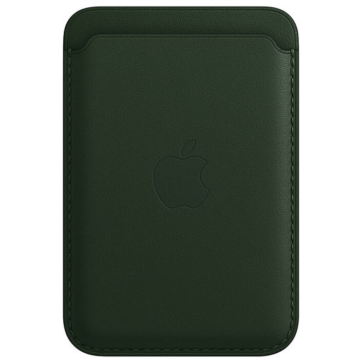 Cartera de piel para el iPhone de Apple con MagSafe Verde Sequoia