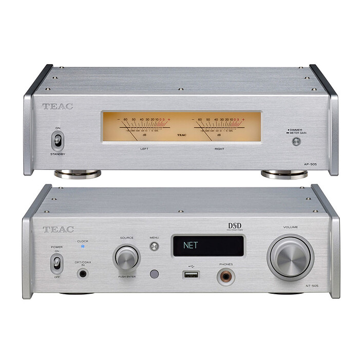 Teac AP-505 Argent + NT-505 Argent