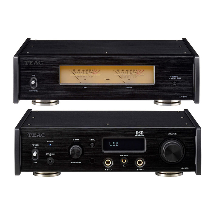 Teac AP-505 Noir + UD-505 Noir